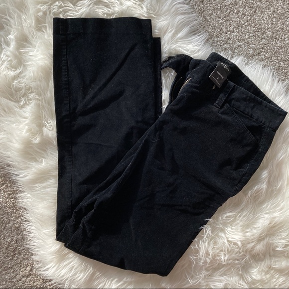 Ann Taylor | Black Corduroy Straight Leg Pants Size 2 - Picture 4 of 10